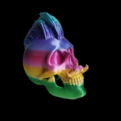 Hipster Skull, Rainbow