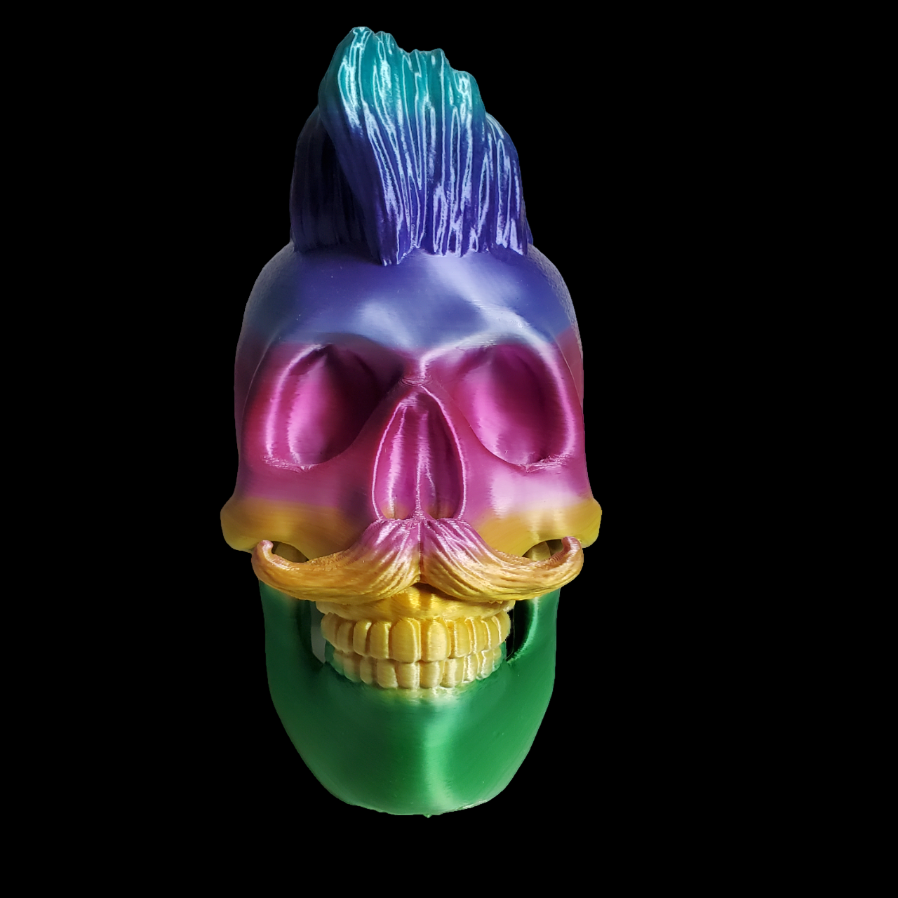 Hipster Skull, Rainbow